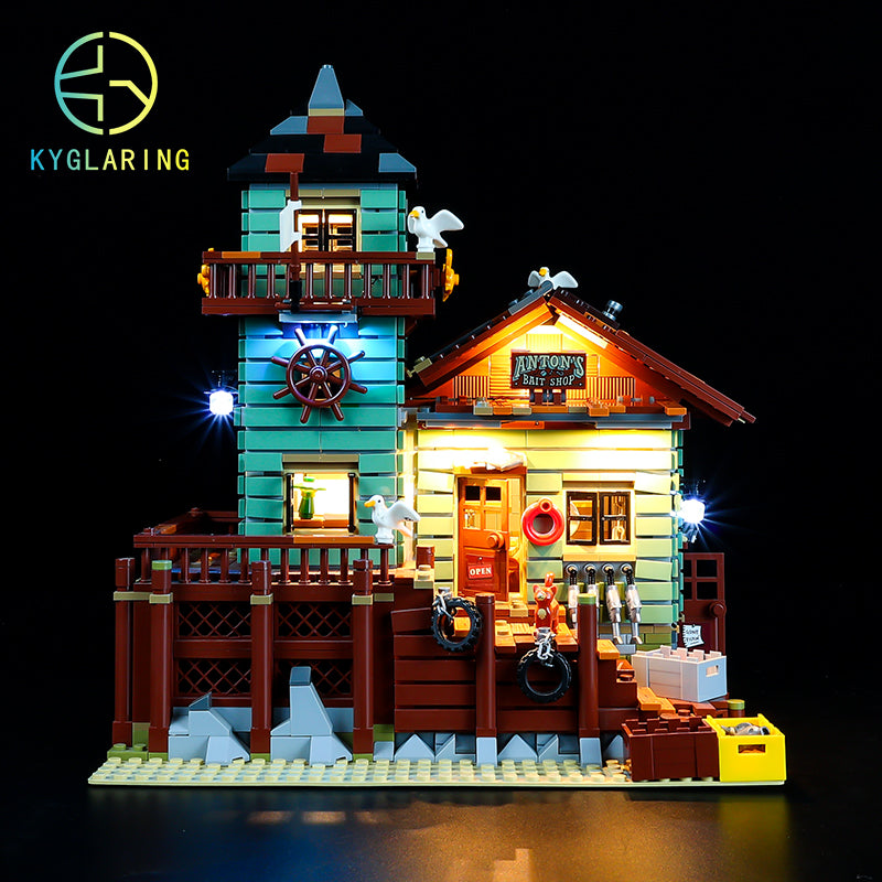 Kyglaring Led Light Up Kit For Lego Old Fishing Store Model