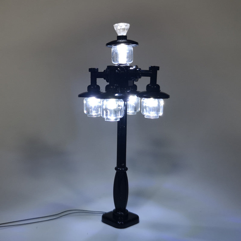 5 heads lamp post 1 in 1 USB