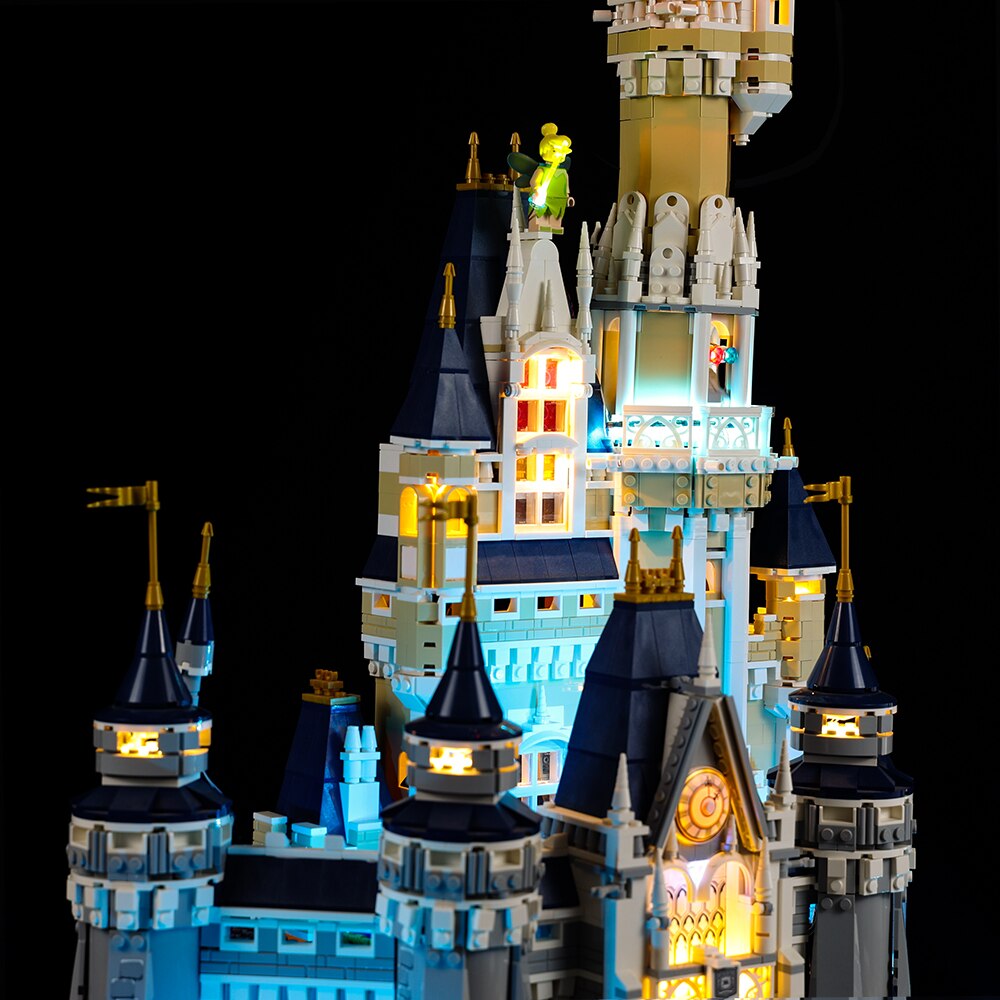 LED Light Kit for Disney Castle - 2024 ® 71040 Set w/remote & sound